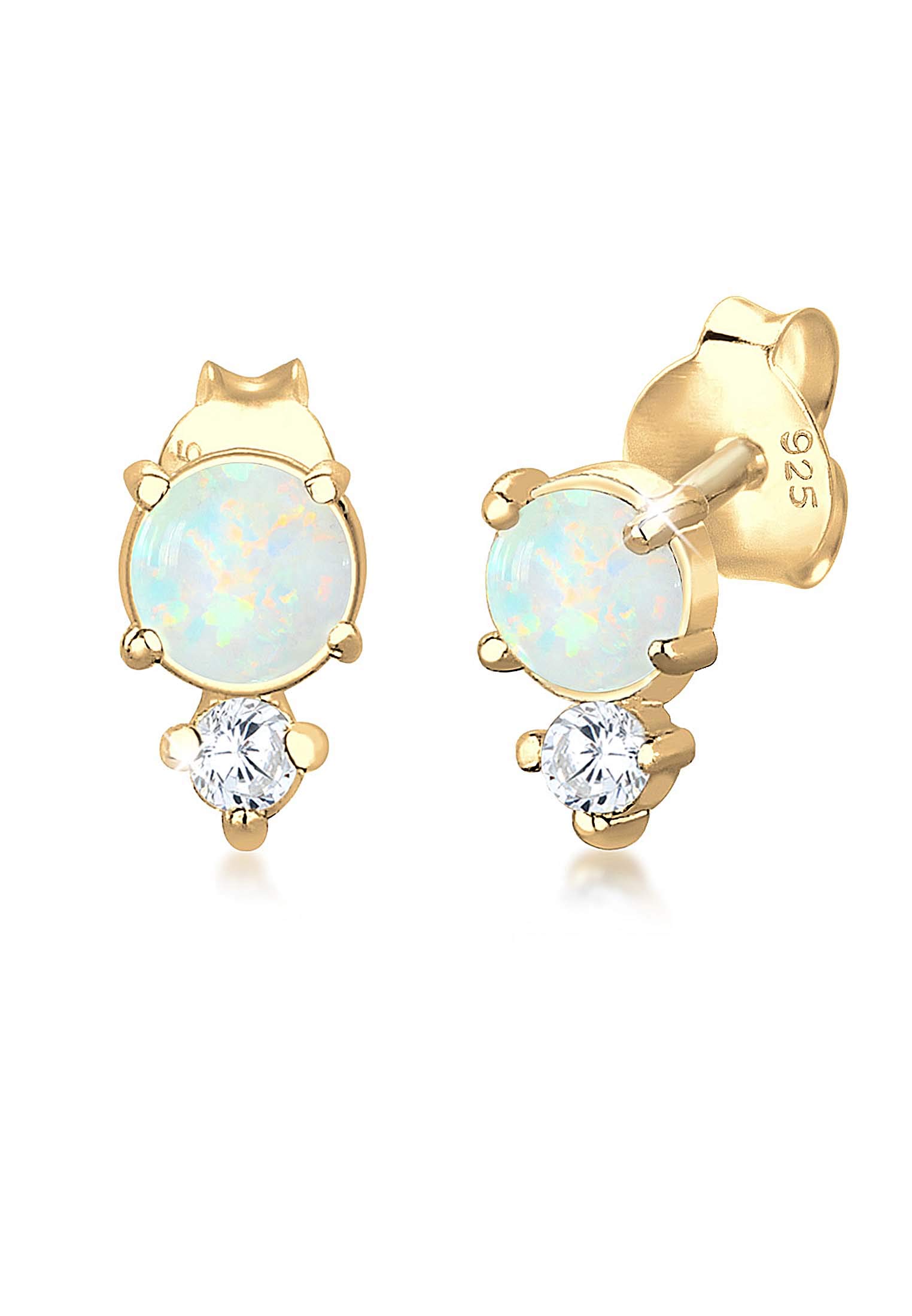 Elli Women's Gold Stud Earrings 302690618
