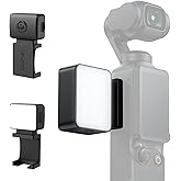 ULANZI LM001 Magnetic Mini Light for DJI Osmo Pocket 3, 580OK, CRI ≥95, IPX4 Water Resistance, Brightness 3 Levels Adjustable