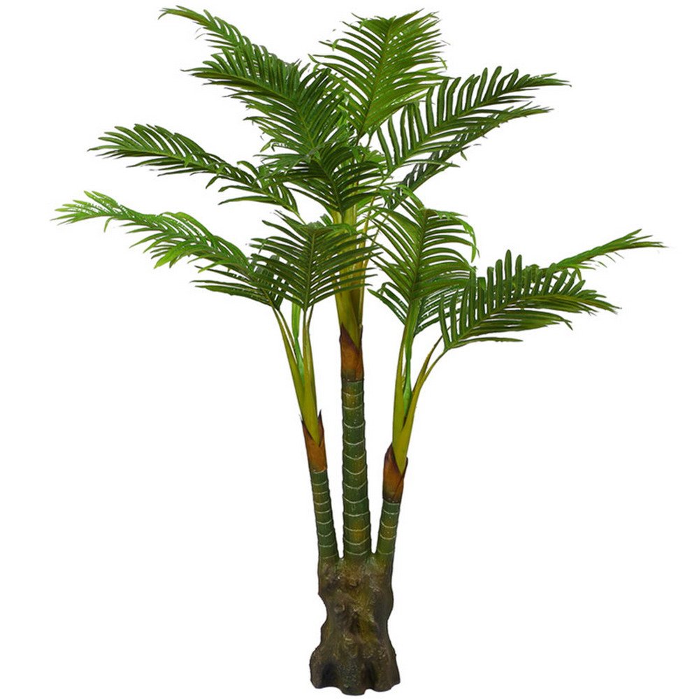 Artificial Palm Plant 5.35Feet Indoor Outdoor Silk Green Tree , With