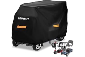Mobility Scooter Cover,SRIMMIT Heavy Duty 420D Oxford Fabric Electric Scooter Cover, Waterproof,Anti-UV,Durable with Waterpro