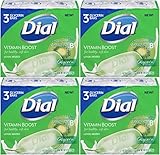 Dial Vitamin Boost Amazing B Lotion Infused Glycerin Bar Soap, 3 Count, 4 Ounce (Pack of 4) Total 12 Bars