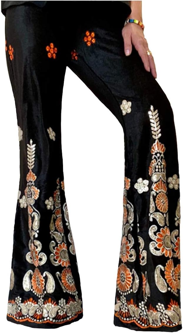 903 Womens Fashion Printed Sparkling Sequined Flared Bell Bottom Plus Size Pants Black 1x At Amazon Women S Clothing Store 903 Womens Fashion Printed Sparkling Sequined Flared Bell Bottom Plus Size Pants Black 1x At Amazon Women S Clothing Store