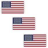 USA American Flag Sticker Decal Screen Printed Vinyl Waterproof Adhesive for Outdoor Indoor Bumper Stickers Window Small Patriotic Tactical Vehicles Helmet (3, 4" Inch)