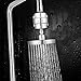 12 Stage Shower Water Filter for Hard Water, Shower Filter Removes Chlorine Universal Showerhead Filter High Output with 2 Replacement Cartridge Filters, Improves Your Hair, Skin and Nails, Chrome