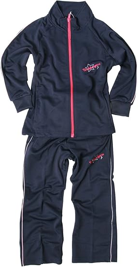 Amazon ジーパッシオ 子供 ジャージ上下 男の子 女の子 パジャマ ブラック ネイビー フィットネス トレーニング ボーイズ 通販