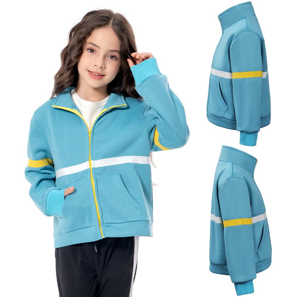 Photo 1 of NoryNick Adult Kids Hoodie Costume Cosplay Blue Hoodie Shirt Sweatshirt Jacket Coat Season 4 Halloween Party Suit Men Women