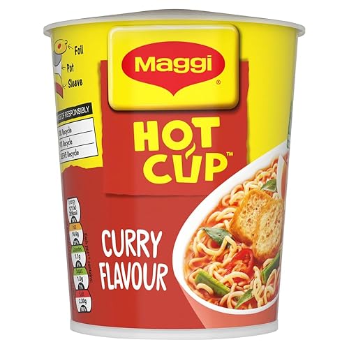 Maggi Hot Cup Curry Noodles 59.2g (Pack of 8)