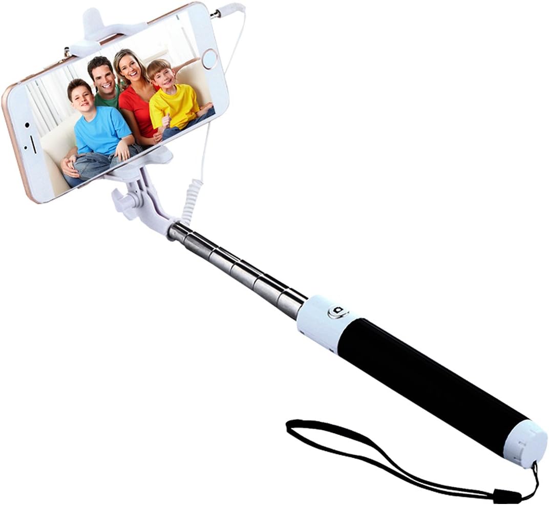 Selfie Stick, SUFUM One-Piece 3-In-1Self-portrait Monopod Extendable Selfie Stick for iPhone ISO 5.01 and Smart Phones with Android 4.2.2 System and Above