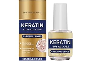 Keratin Nail Care Oil,Moisturizing Treatment for Strong, Glossy Nails, Cuticle Oil,Repairs Dry, Weak Nails