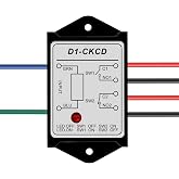 12V Relay Module,DPST 1NO 1NC 8Amp Power Relay Board with LED Indicator | Silver Contact Screw Mount Passive Relay for Industrial Control &amp; DIY Electrical Projects-D1
