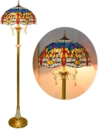 lampara de pie de estilo tiffany de la