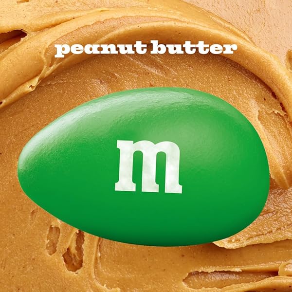 M&M’S MEGA PEANUT BUTTER CHOCOLATE CANDY, SHARING SIZE, 8.6 OZ RESEALABLE BAG
