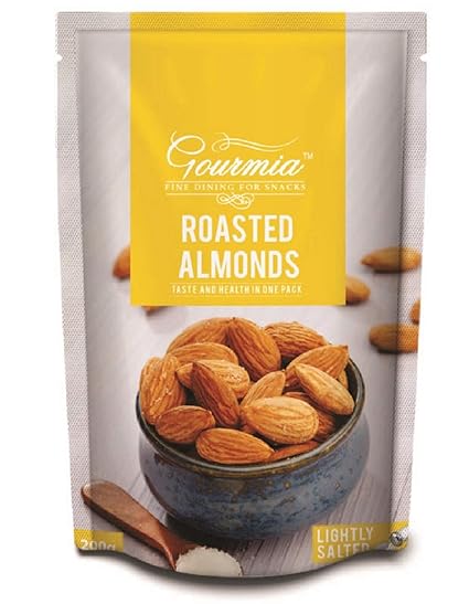 Gourmia Roasted Almonds, Lightly Salted, 200g