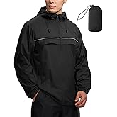 SWISSWELL Mens Waterproof Windbreaker Rain Jacket Lightweight Packable Raincoat with Hood for Golf Hiking Travel S-6XL