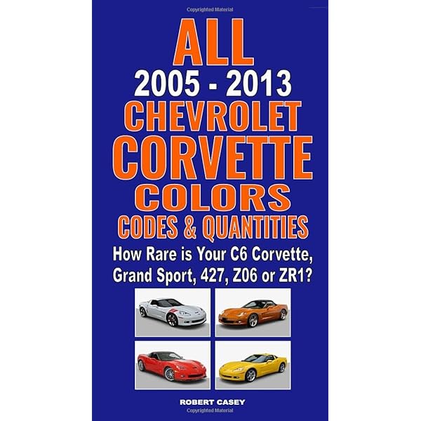 洋書 CORVETTE All 1983-1989 Chevrolet Corvette Colors, Codes & Quantities