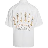 Bamboo Cay Weekend Edition Men's Regular-Fit Short Sleeve Casual Embroidered Shirt