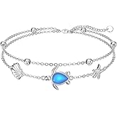 Dorunmo Panda/Sea Turtle/Ladybug/Compass/Celtic Bracelet 925 Sterling Silver Hummingbird Urn Bracelet for Ashes Memorial Jewelry Gifts for Women