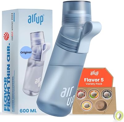 AIR UP Original Twist Pro Starter Set 600ml Blue with 5 Pod Flavours