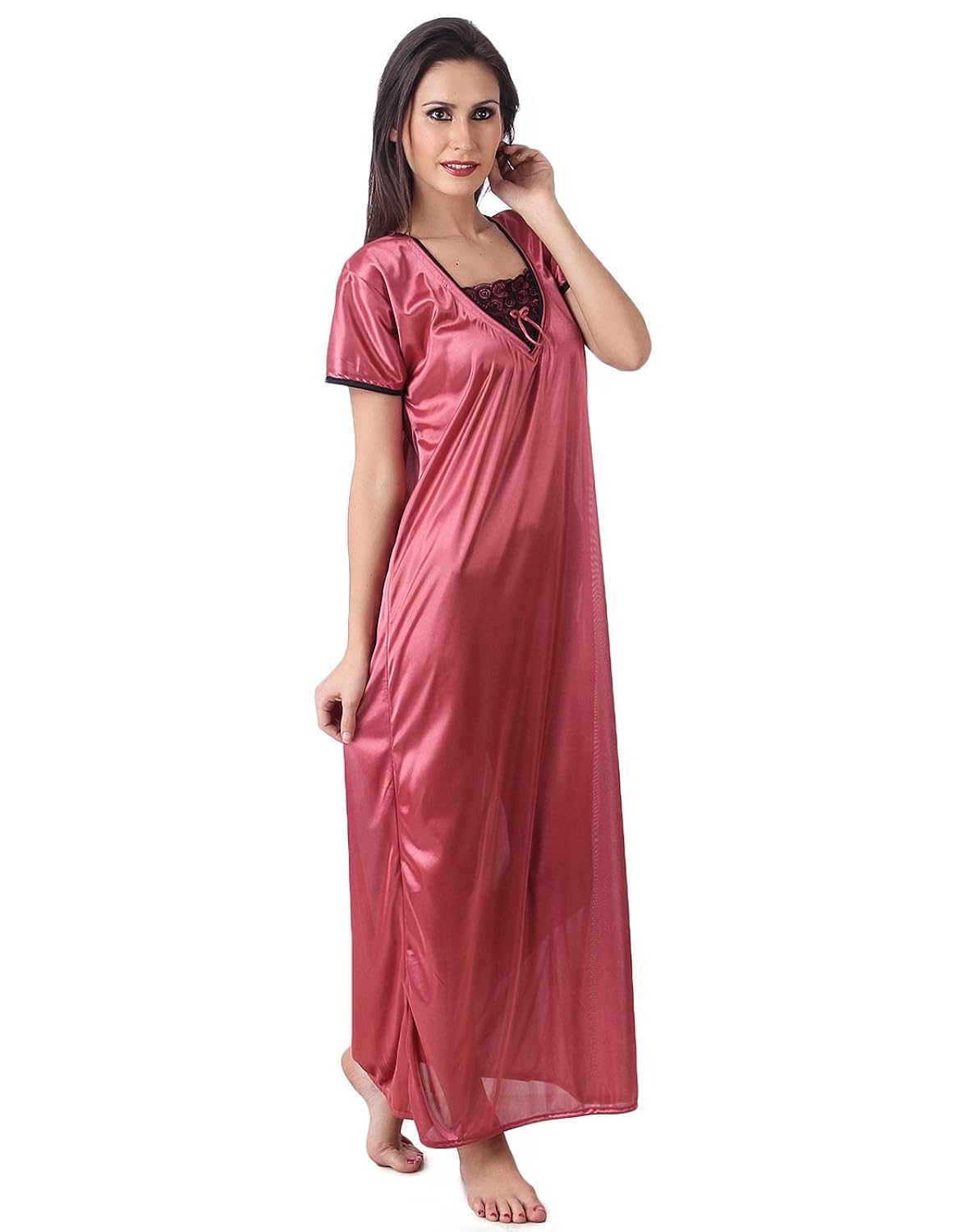 masha women's satin nightdress (free size)
