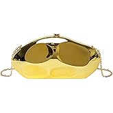 JFUJFU Gold Shell Acrylic Clutch Purses for Women for Evening & Party & Prom