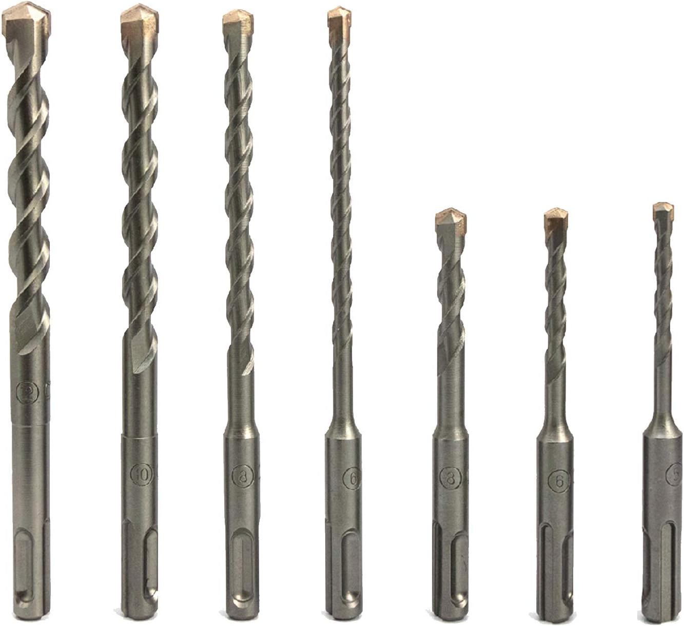 NORTOOLS SDS Drill Bit Set,SDS Plus Rotary Hammer Concrete Drill Set