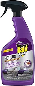 Raid Max Bed Bug Extended Protection, Kills Bed Bugs for 8 weeks on Laminated Woods and Surfaces, 22 Oz