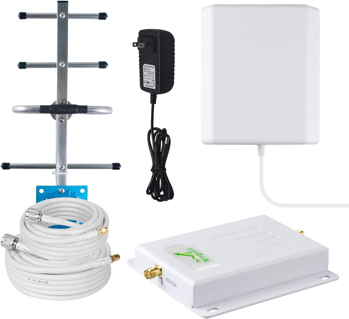 Verizon Cell Phone Signal Booster Amplifier for Home and Office - Boost 4G LTE Data and Voice by High Gain 700MHz Band 13 Cellular Repeater and Panel/Yagi Antennas - Stop Dropped/Missed Calls