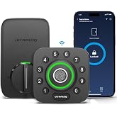 ULTRALOQ U-Bolt Pro WiFi Smart Lock with Door Sensor, App Remote Control | Built in Wi-Fi Deadbolt Smart Locks for Front Door with Fingerprint ID, Share Access, Auto Unlock, Auto-lock, ANSI Grade 1