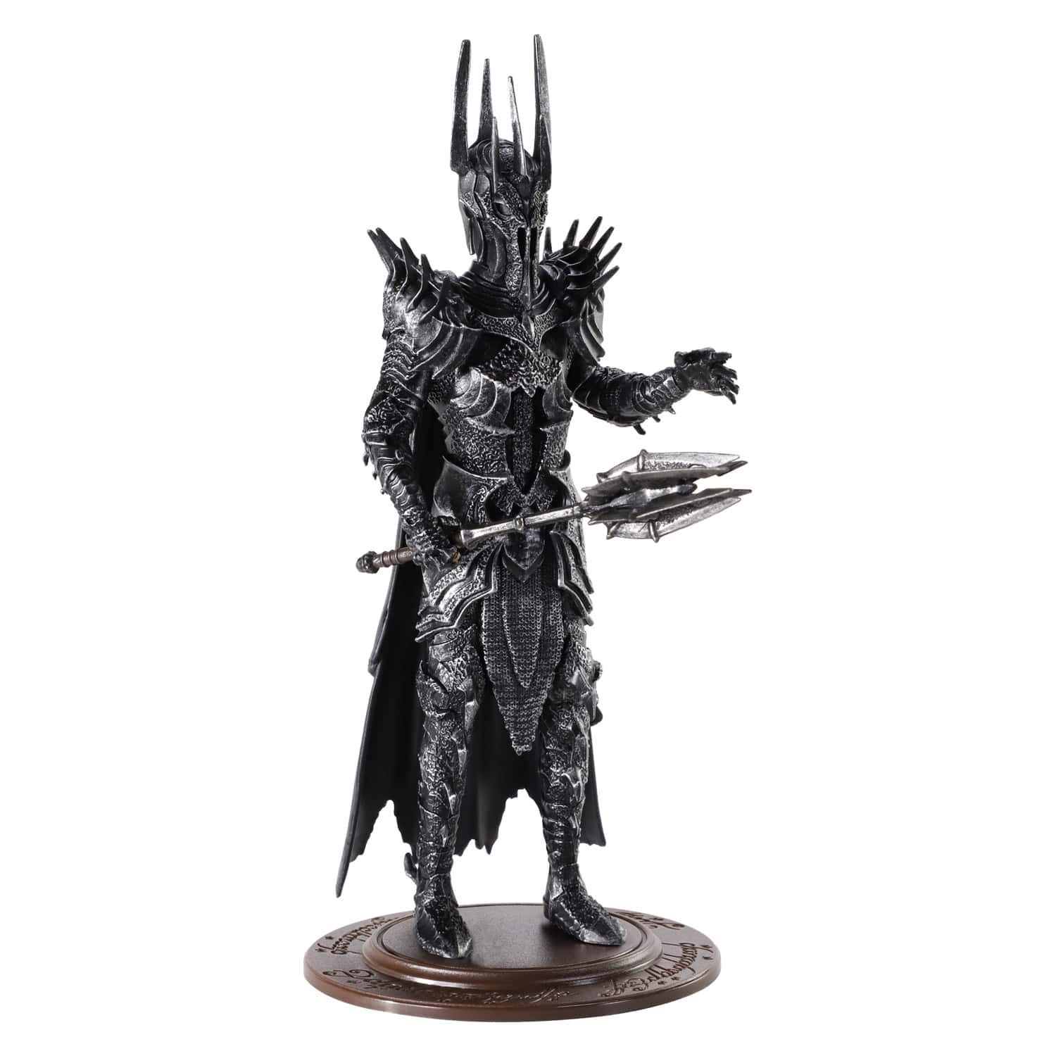 BendyFigs The Noble Collection LoTR Sauron - Officially Licensed 19cm (7.5 inch) Lord Of The Rings Bendable Posable Collectable Doll Figures With Stand, Multicolor, NN2819