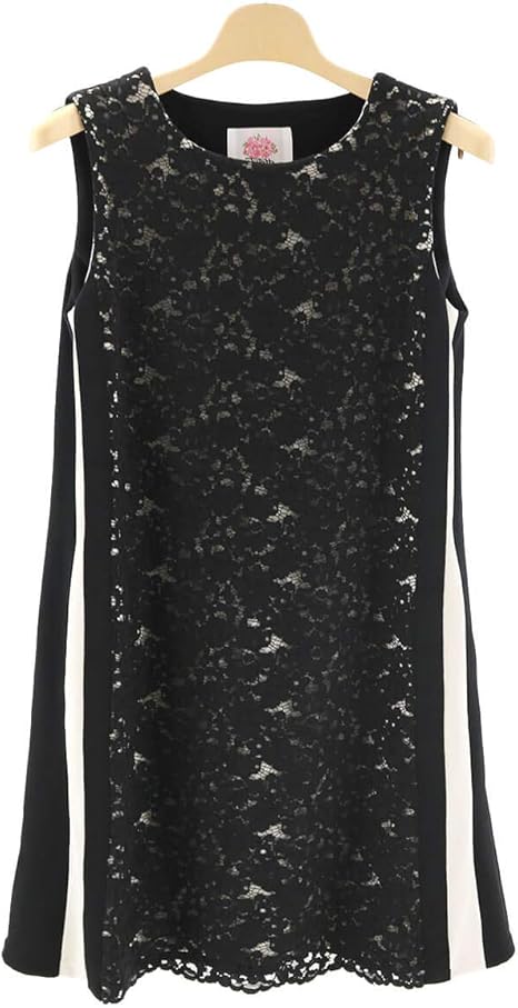 Amazon Toilette トワレ ワンピース レディース 秋ノースリーブ レース グログランテープ タック シンプル 透け感 ポケット 高級感 セレブ 華やか 大人可愛い M L 日本製 Collection ブラック 09 ワンピース チュニック 通販