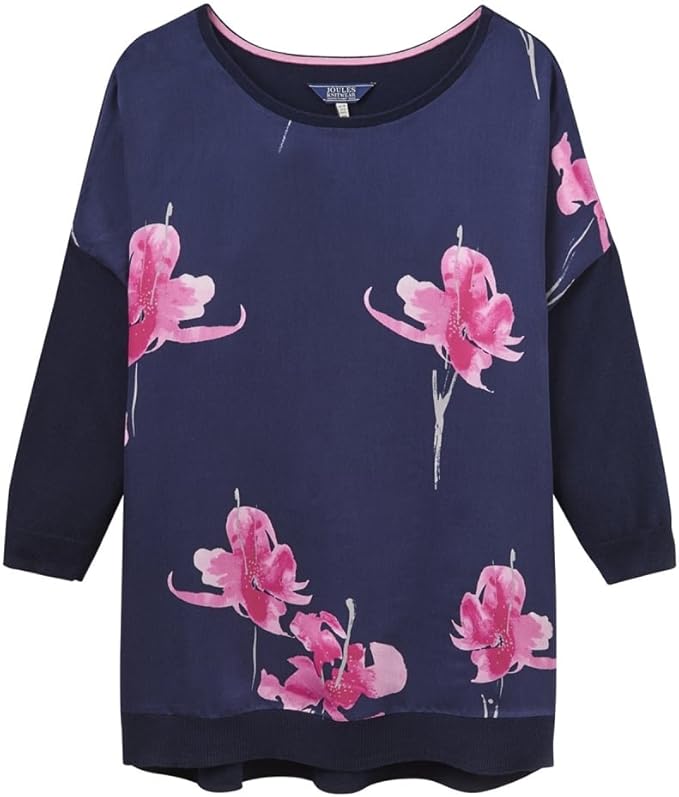 Joules Ladies Kitty Woven Jumper French Navy SIZE 16 Amazon.co.uk