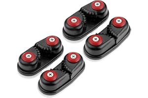Yetaha 4 Pack Kayak Cam Cleat, Fast Entry Kayak Cleats Marine Aluminum Cam Cleats for Boat Canoe Sailing Sailboat Dinghy Acce