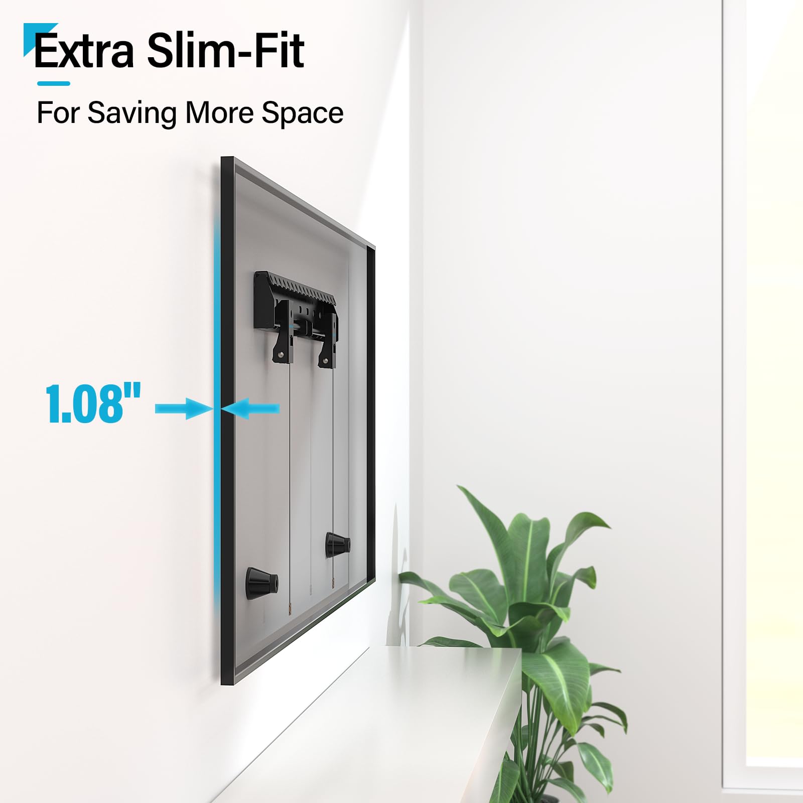 No Stud TV Wall Mount for 26-65 Inch TV up to 154 lbs, No Drill & Non Damage Drywall Studless TV Mount, Max VESA 400x400mm, Dry Wall Flat Screen Easy Install Wall Mount tv Bracket