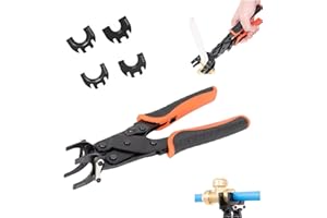 Sizes 1/2", 3/4", 1" Disconnect Pliers, Push to Connect Removal Tool Disconnect Tongs, Multifunctional Water Pipe Disconnecti