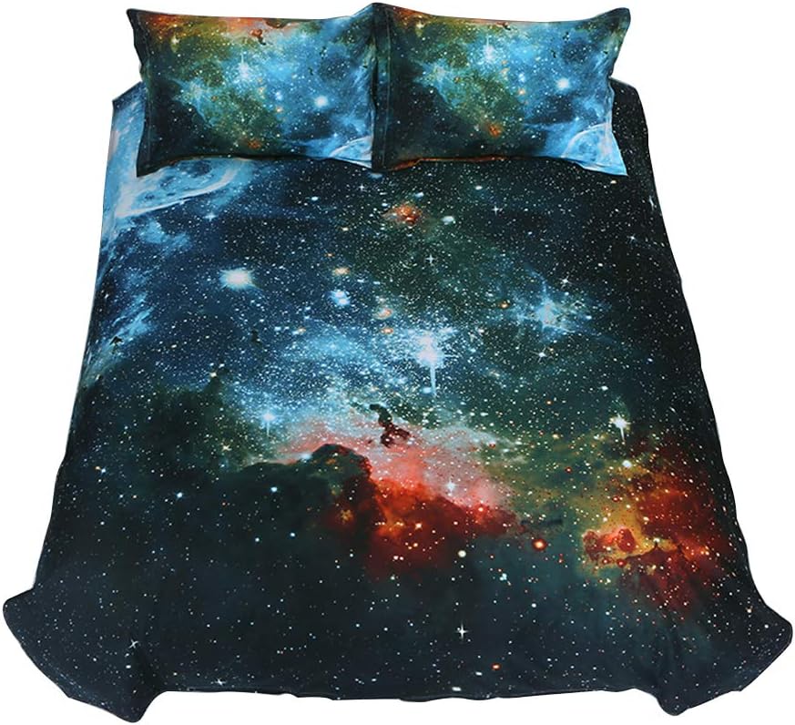 Green Galaxy Bedding Set