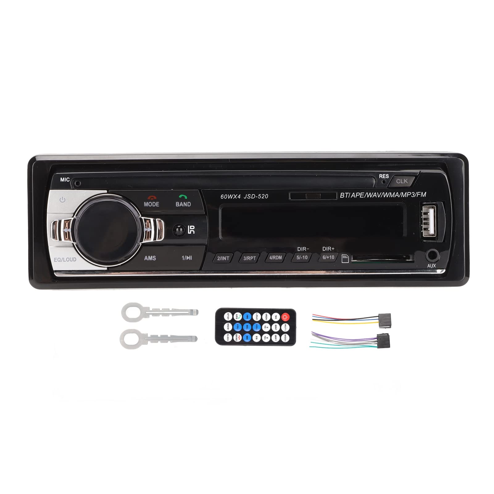 Car Radio, LED Display Car Radio Player Dual Connection AI Voice Control USB2.0 Car MP3 Player Supports MP3/WMA/WAV
