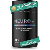 Neuro+ Nootropico Cafeina 75mg Tirosina Taurina Q10 60 Caps ELLYM NUTRITION | 30 doses 1 mes B3 B9 B12 D3 Magnesio Triptofano