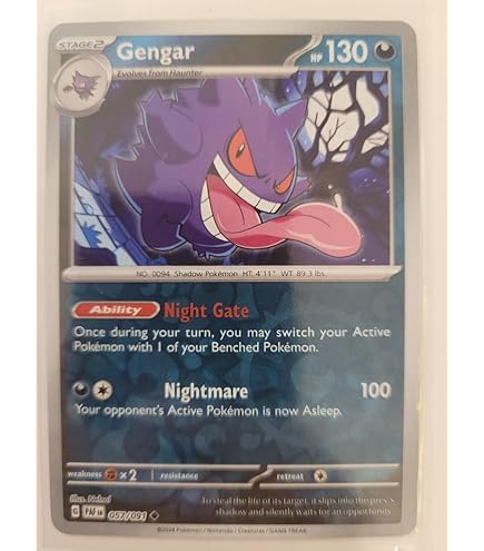 Amazon.com: Pokemon Trick or Trade - Gengar - Chilling Reign 057