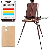 MEEDEN French Easel - Beech Wood Foldable Sketchbox Easel with Drawer - Art Tripod Easel for Outdoor Painting Sketching