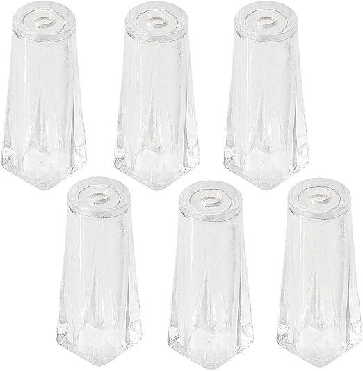 Cutelec Pull Cord Tassel 6Pack Clear Plastic for Blinds