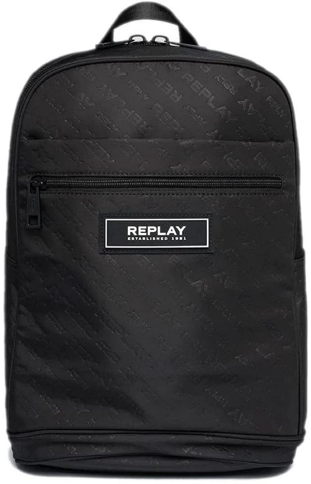Replay Men's fm3500 Backpack Handbag, 098 Black, UNIC