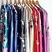 ELLENWELL Women Kimono Robe Silk Pajamas Loungewear Peacock Satin Nightwear