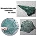 Portable Folded Fishing Net Fish Shrimp Minnow Crayfish Crab Baits Cast Mesh Trap Automatic, Easy Use Hexagon 6 Hole Cage Crab Fish Minnow Crawdad Shrimp