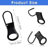 Ouligay 6pcs Zipper Pull Tabs Detachable Metal Extender Repair Kit view 2