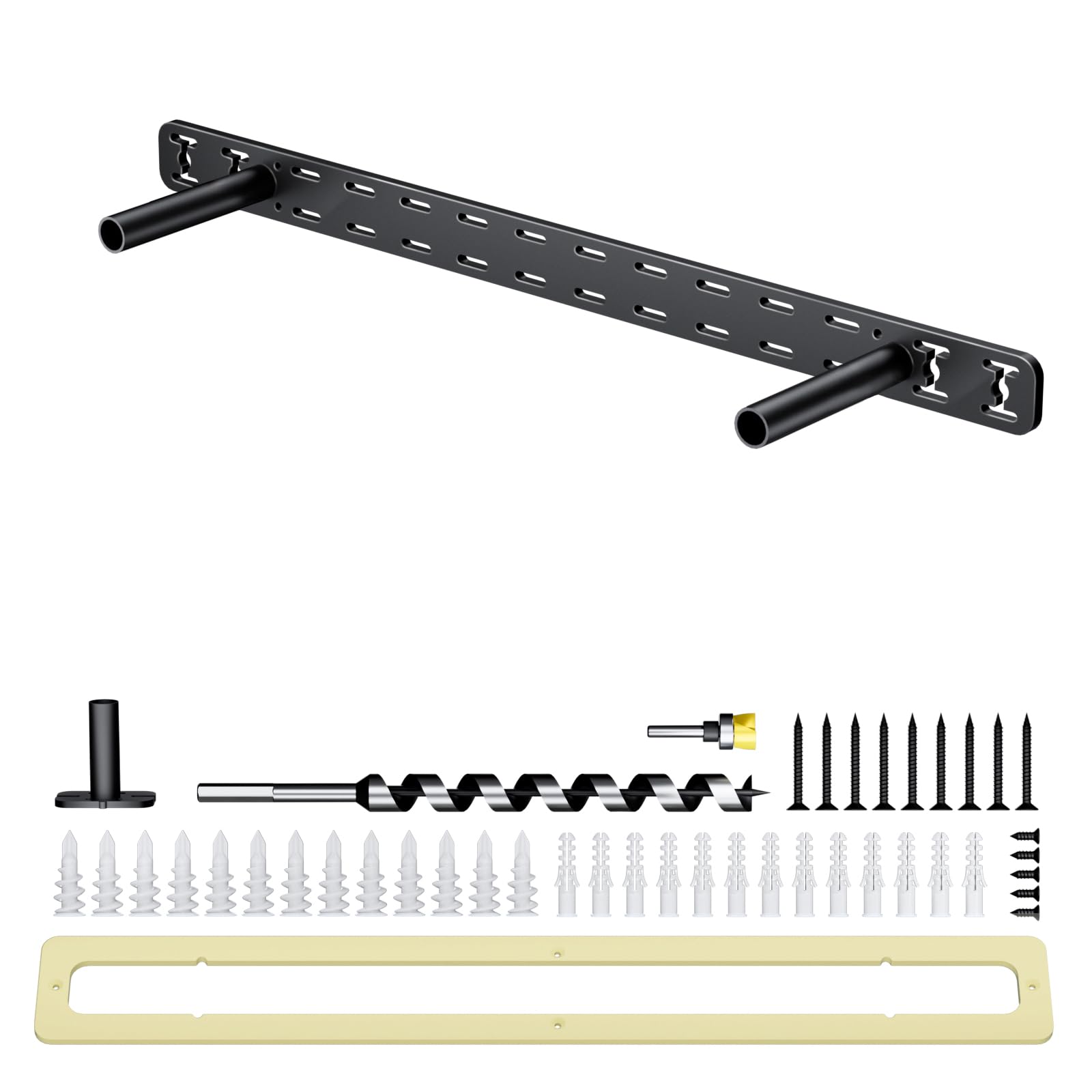 Photo 1 of 1pc Floating Shelf Hardware Heavy Duty Hidden Shelf Brackets Support,Wall Mounting Invisible Floating Shelves Bracket with Jig (22" x 4" x 1.5" with Tools)