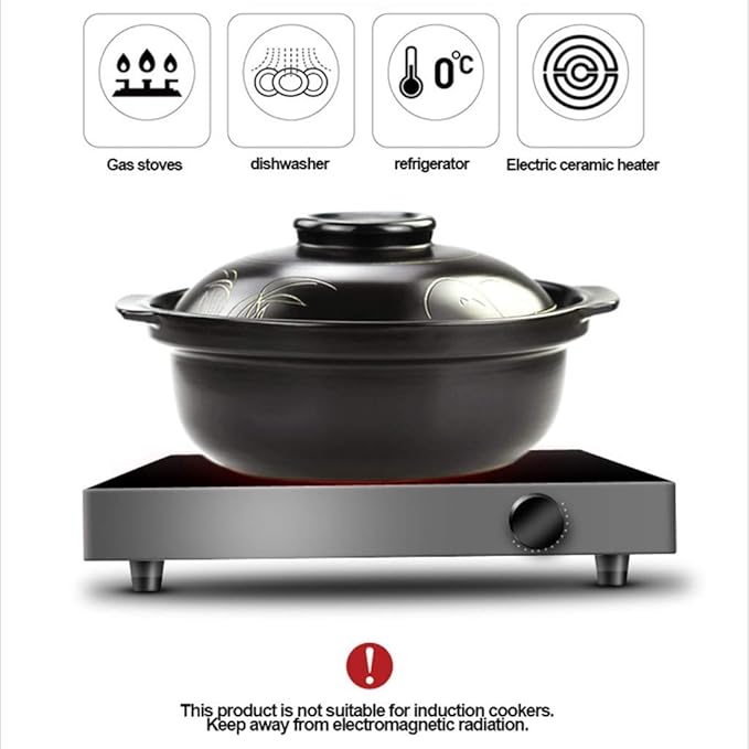 SHICCF Olla de Horno holandés de Hierro Fundido pretemporada con ...