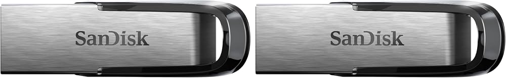 SanDisk Ultra Flair 64 GB USB 3.0 Flash Drive Pack of 2 150 MB/s Read