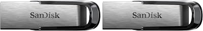 SanDisk Ultra Flair 64 GB USB 3.0 Flash Drive Pack of 2 150 MB/s Read