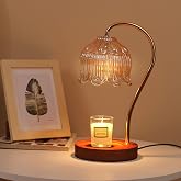 GEEZO Fragrance Candle Warmer Lamp，Electric Candle Warmer with Timer &amp; Dimmer，Mom Christmas Birthday Gifts for Women, House Warming Gifts New Home Bedroom Decor