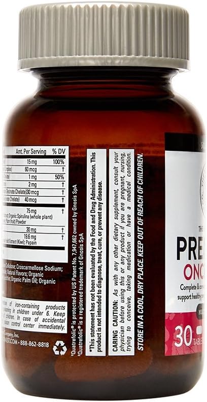 The Honest Company Prenatal Once Daily | Prenatal Vitamins | Non - GMO | Folic Acid, Vitamin A, Vitamin D & Vitamin E, Iron & Choline |, Basic Pineapple, 30 Count (Pack of 1): Health & Personal Care